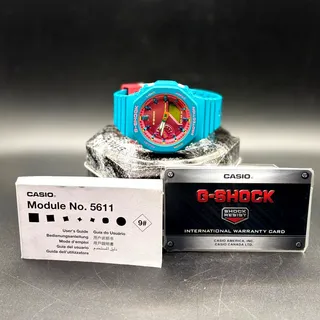 Photo of Casio G-Shock GMA-S2100BS-3A Vibrant Teal Pink Analog Digital Women’s Watch 