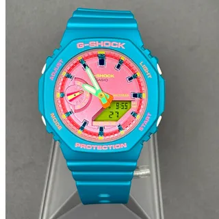 Photo of Casio G-Shock GMA-S2100BS-3A Vibrant Teal Pink Analog Digital Women’s Watch 