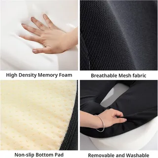 Photo of HOMBYS Memory Foam Truck Seat Cushion,Truck Seat Cushions for Truck DriversBlack