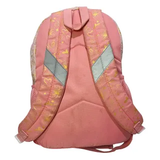 Photo of Disney Princess Backpack Fast Forward Large Pink School Bag Gold Mesh Zippered
