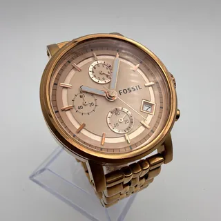 Photo of Fossil Original Boyfriend Chronograph Ladies' Watch ES3380 Working New Battery