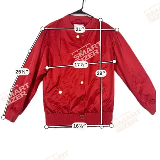 Photo of Victoria Sport By Victoria’s Secret Womens M Red Satin Bomber Jacket Gold Snaps