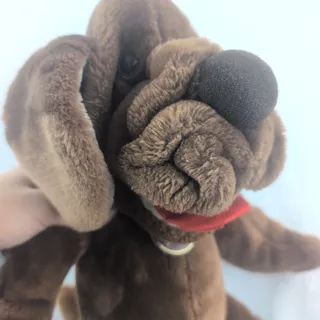 Photo of Vintage Gans Broz 1981 Wrinkles The Hound Hand Puppet Chocolate Brown