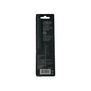 Photo of Philips One by Sonicare Replacement Brush Heads Soft Bristles Black Green 2