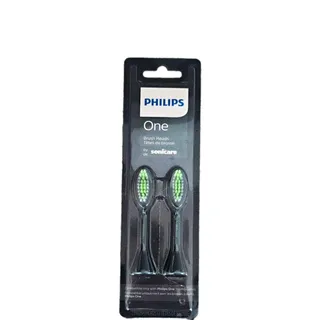Photo of Philips One by Sonicare Replacement Brush Heads Soft Bristles Black Green 2