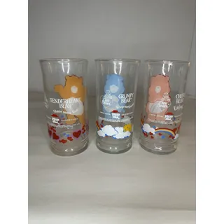 Photo of ⁠Vintage 1983 Care Bears Glass Set Pizza Hut Tenderheart Grumpy Cheer MINT