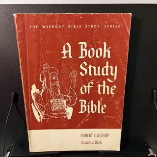 Photo of Vintage 1964 A Book Study of the Bible Robert L Bishop Broadman Press Student PB