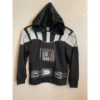 Photo of NIB Star Wars Disney Darth Vader Hoodie 3D Panel Halloween Costume S/M