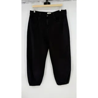 Photo of L'AGENCE | Krista High-Rise Tapered Barrel Jeans in Saturated Black 32