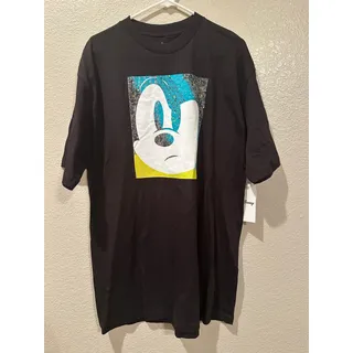 Photo of NWT Disney x Neff collaboration graphic stylistic, grumpy-faced Mickey Mouse XL