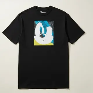 Photo of NWT Disney x Neff collaboration graphic stylistic, grumpy-faced Mickey Mouse XL