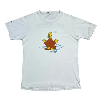 Photo of Vintage MundoFox The Simpsons Homer Monk Meditation Spanish TV Show Promo Tee