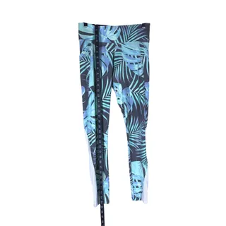 Photo of Victoria's Secret PINK Legging Women S Blue Green Tropical Yoga Athletic Workout