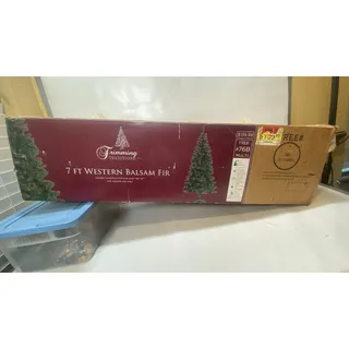 Photo of Trimming Traditions 7 ft Western Balsam Fir Tree Multi Light SKU 50681 Sears NOS