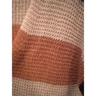 Photo of NWOT Shein Curve light knight long striped cardigan black tan beige 1XL