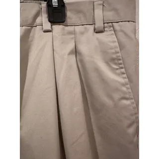 Photo of George Pleated Cuffed Dress Khaki Tan Pants Sz 46 x 30