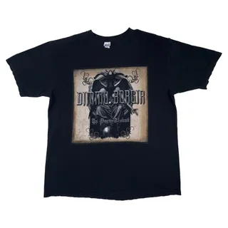 Photo of Vintage Dimmu Borgir In Sorte Diaboli T Shirt Mens XL Black Baphomet Black Metal