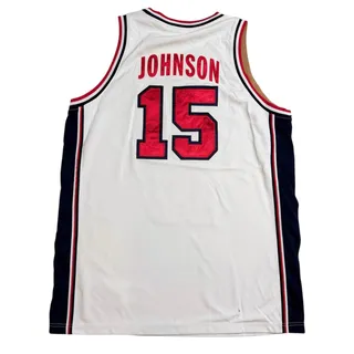 Photo of Vintage Nike Team USA Magic Johnson #15 Dream Team Jersey – Men’s XL
