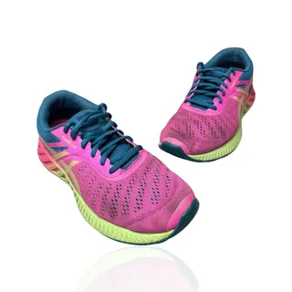 Photo of ASICS FuzeX Lyte Womens Size 10 T670N Pink Mesh Lace Up Running Shoes