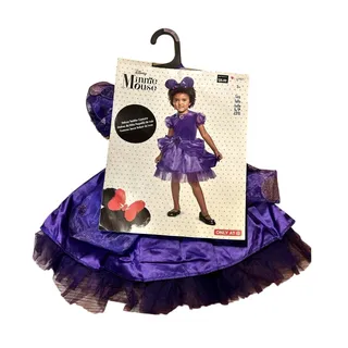 Photo of Disguise Disney Minnie Mouse Deluxe Purple Dress Halloween Costume Size 2T