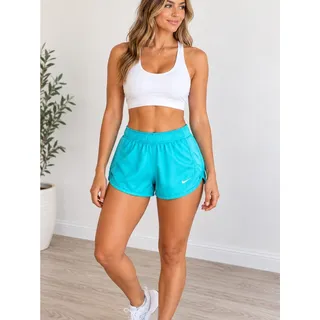 Photo of Nike Tempo Dri-FIT Turquoise Running Shorts Women’s XS Gym Lounge Workout NWT