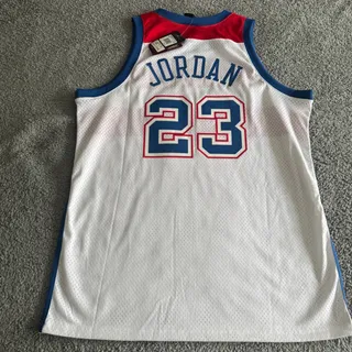 Photo of NWT Nike Michael Jordan Washington Wizards Bullets Swingman Jersey 2XL Y2K Vtg