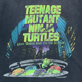 Photo of Vintage 1990 Teenage Mutant Ninja Turtles Movie Promo Tee