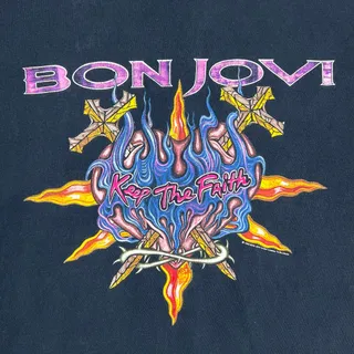 Photo of Vintage 1993 Bon Jovi Keep The Faith Band World Tour Tee