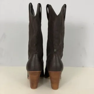 Photo of Miranda Lambert Velvet Heart Atia Brown Cowboy Boots Womens 7.5 Vegan Leather