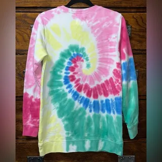 Photo of NWT! Lands End Long Sleeve Sweatshirt Tunic Tie Dye