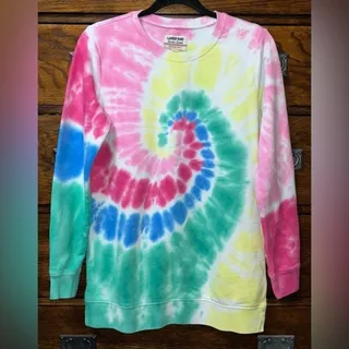 Photo of NWT! Lands End Long Sleeve Sweatshirt Tunic Tie Dye