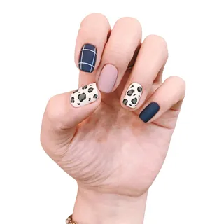 Photo of Leopard Frosted Gel Nail Stickers Variety Pack New 