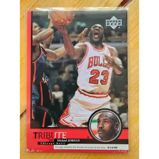 Photo of Michael Jordan 1999-2000 Upper Deck Tribune #21 5/14/96 - Chicago Bulls - NBA