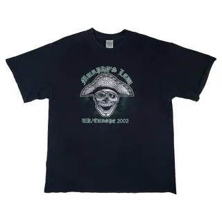 Photo of Vintage 2002 Murphy's Law Tour T Shirt XL Black NYHC Hardcore Punk Pirate Skull