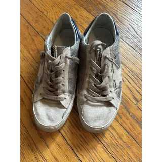 Photo of Shu Shop Shoes Women 9 Greige Woven Star Low Top Sneakers