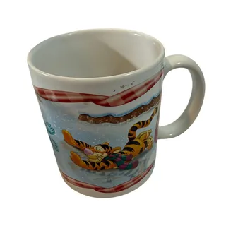 Photo of Disney Winnie the Pooh snow winter Coffee Mug Cup Tigger Piglet Houston Harvest