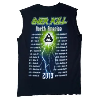 Photo of Overkill 2013 North America Tour Shirt Mens S AOP All Over Print Sleeveless