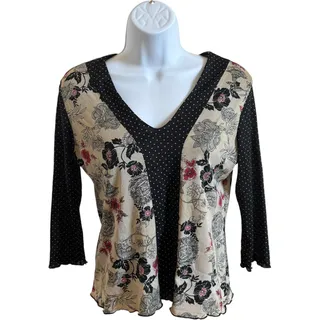 Photo of Jessica Max PL Y2K Blouse Cream V-Neck
