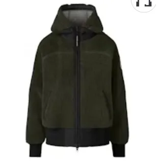 Photo of Canada Goose Simcoe Logo Patch Wool Fleece Zip Hoodie Jacket 