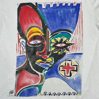 Photo of Vintage 1988 Robert Shepherd Art On You Visual Obstruction Art Tee