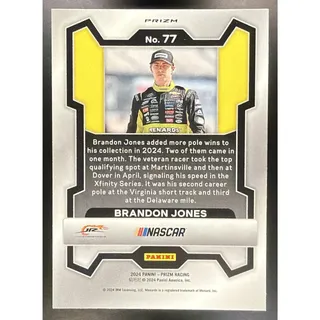 Photo of 2024 Panini Prizm Brandon Jones #77 White Sparkle Prizms