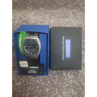Photo of New Casio Telememo 30 Watch AW80D-7AVOS Ana-Digi 10 Year Battery Stainless Box