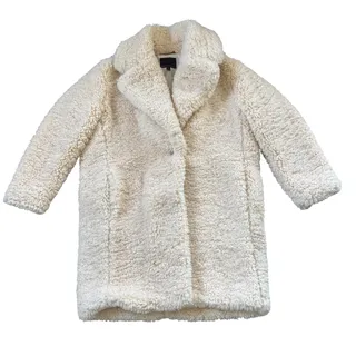 Photo of NEW Banana Republic Oversized Sherpa Cocoon Coat Ivory