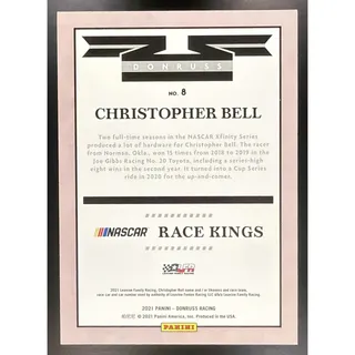 Photo of 2021 Panini Donruss Christopher Bell #8 Purple 34/49