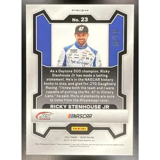 Photo of 2024 Panini Prizm Ricky Stenhouse Jr #23 Blue Shimmer Prizms FOTL 1/10