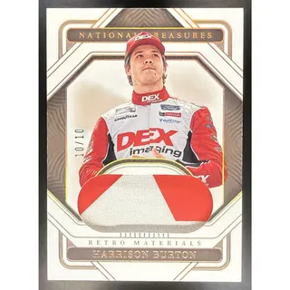 Photo of 2023 National Treasures Harrison Burton Retro Materials Firesuits Prime /10