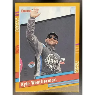 Photo of 2024 Panini Donruss Kyle Weatherman #164 Gold 7/10 Retro 91