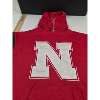 Photo of Nebraska Cornhuskers Hoodie Mens M Red Black Big N Captivating Apparel NCAA