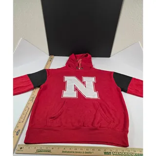 Photo of Nebraska Cornhuskers Hoodie Mens M Red Black Big N Captivating Apparel NCAA