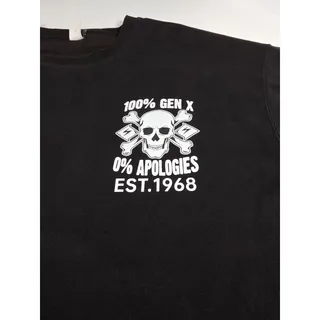 Photo of Gen X 4XL Black Sweatshirt 100% Gen X 0% Apologies FAFO Skull Est 1968